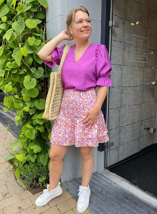 Cynthia - Jupe maxi en rose pour l'été 2025