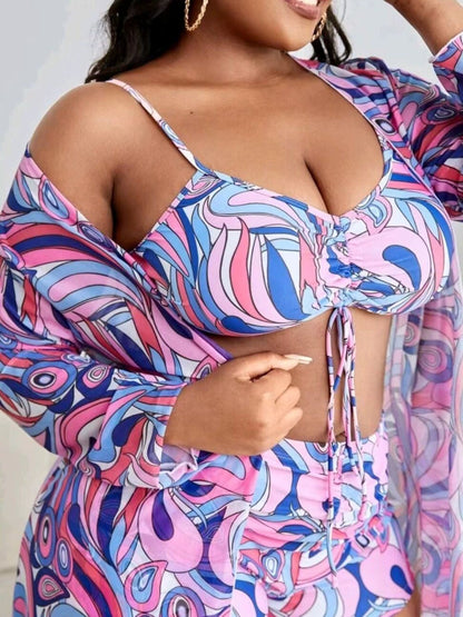 Ensemble de bikini grande taille « Curve Comfort » 3 pièces, Édition Été 2025