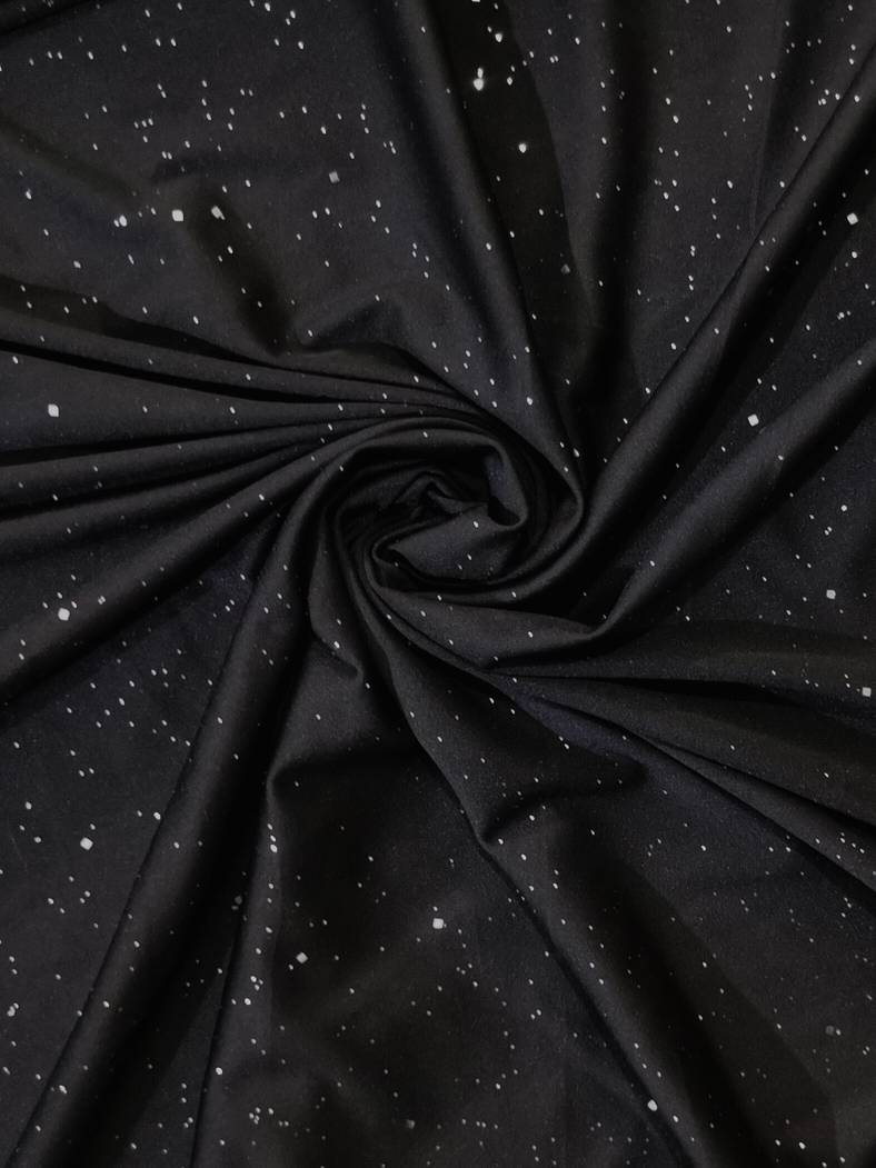 Eva | Pantalon évasé en tissu scintillant