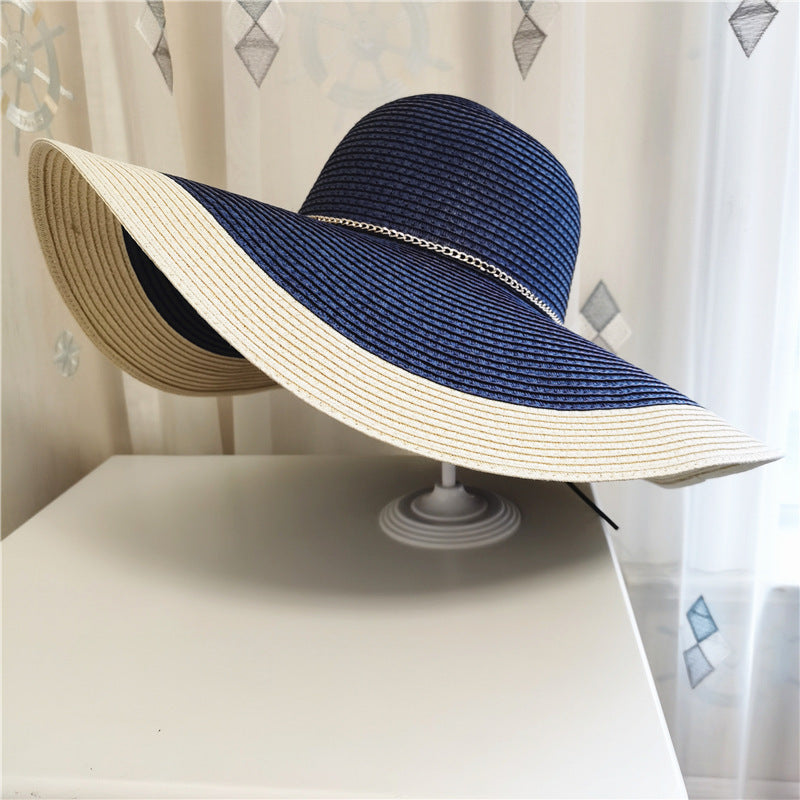 Chapeau d'été féminin à large bord avec protection UV – Modèle Lily