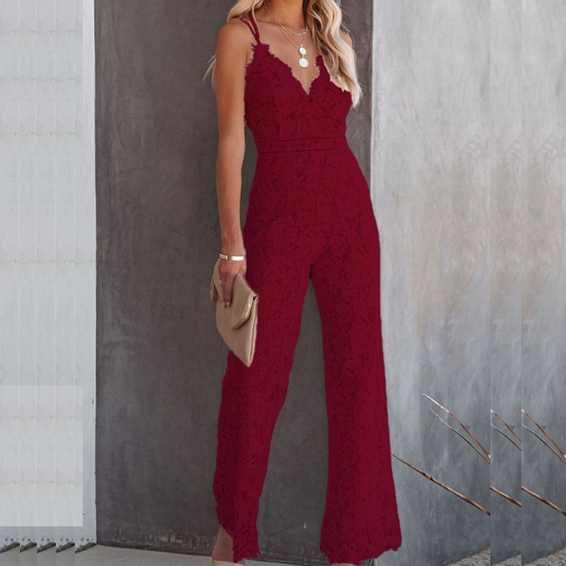 Amira Haute Taille Jumpsuit Aéré & Tendance pour Femmes Ibiza