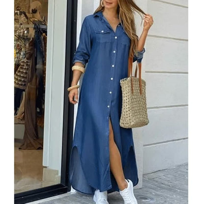Robe maxi tendance street pour le printemps 2025