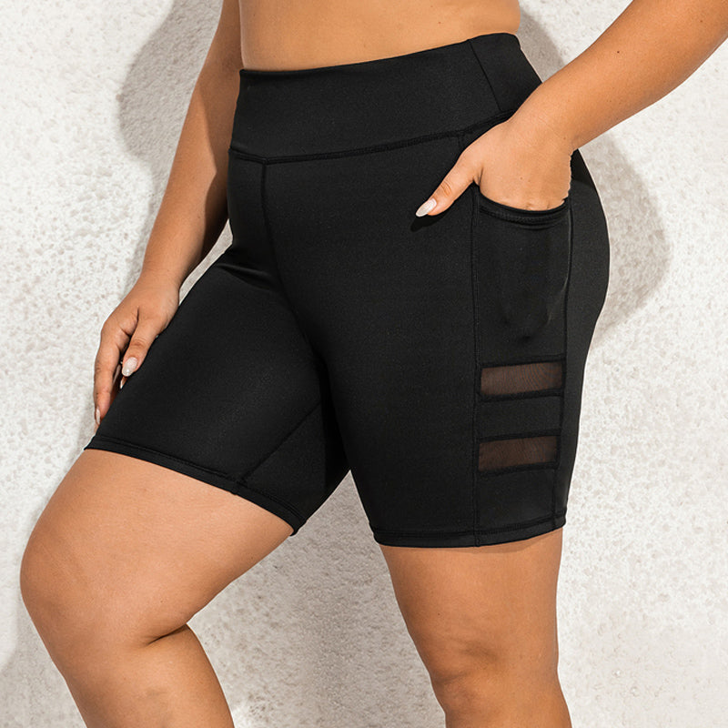 Shorts de vélo CurveFit grande taille à taille haute pour l'été 2025