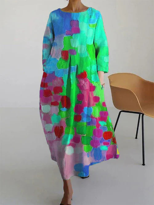 Fabiana | Robe en coton à motifs floraux