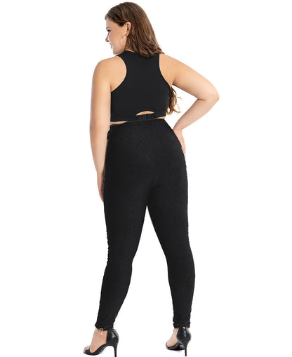 2025 Pantalon de printemps pour femmes en modal-coton grande taille