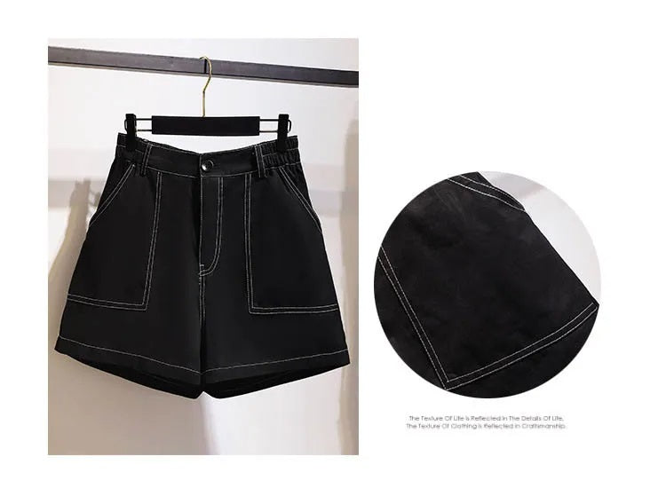 Shorts d'été en jean grande taille 2025