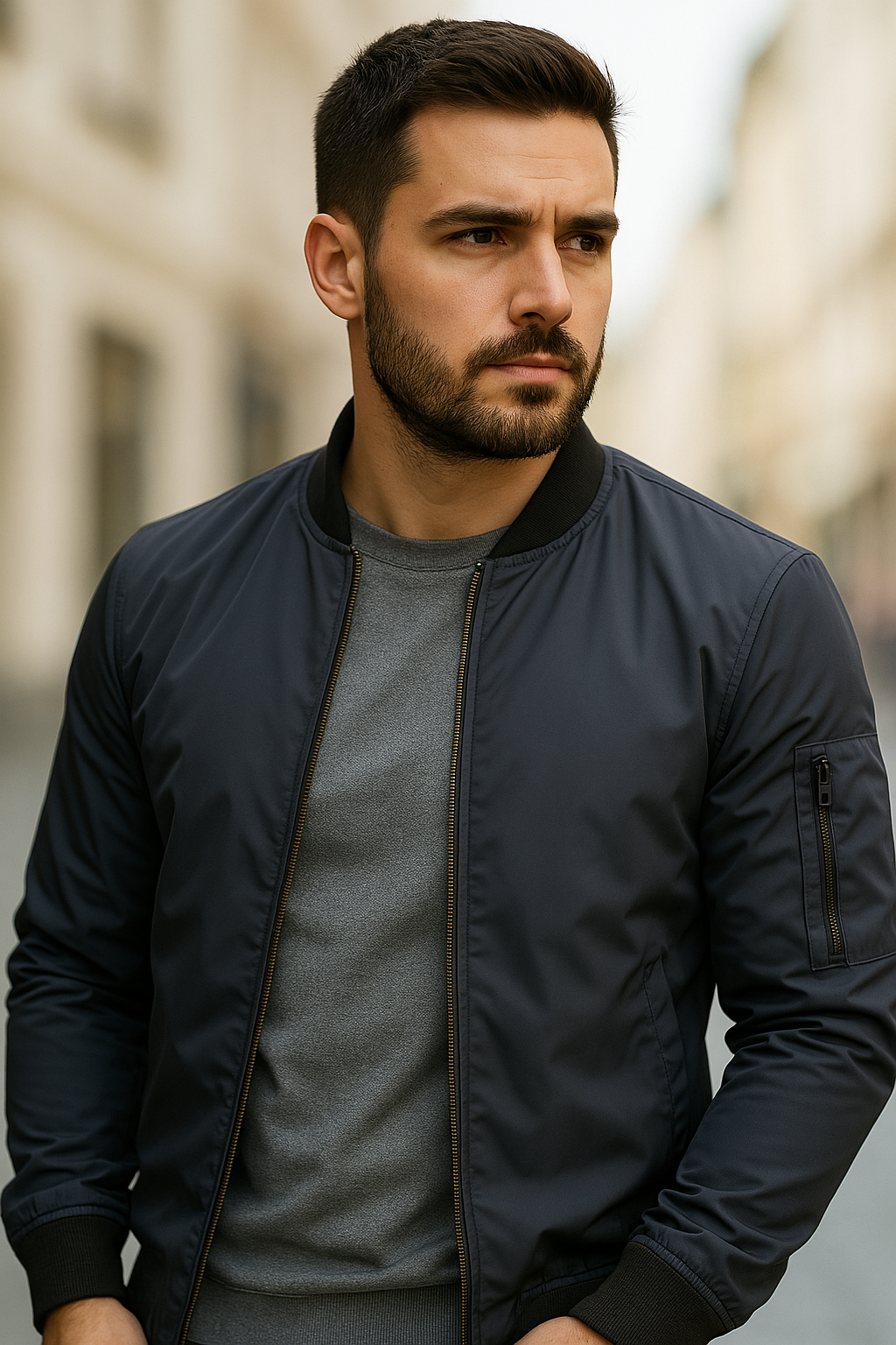 HUGO | Blouson bombardier rétro pour homme, alliant style et confort