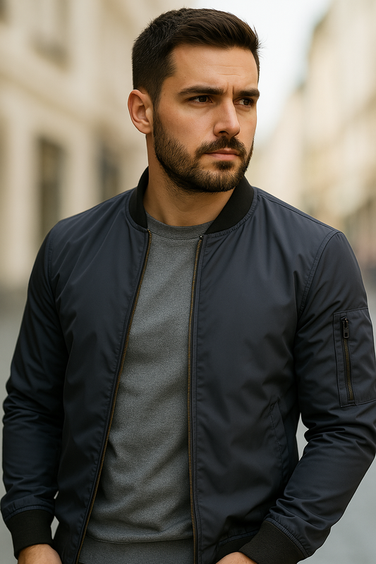 HUGO | Blouson bombardier rétro pour homme, alliant style et confort