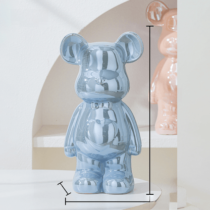 Élégante Statue d'Ours pour Décoration Contemporaine