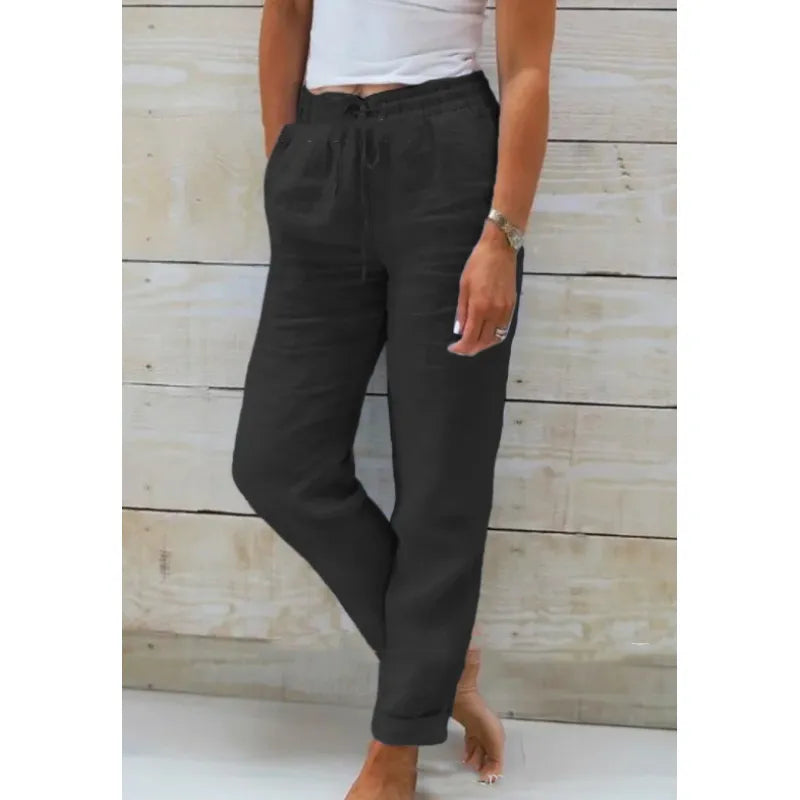 XYZIUS | Pantalon en Lin Luxe pour Femme - Luviera Fashion