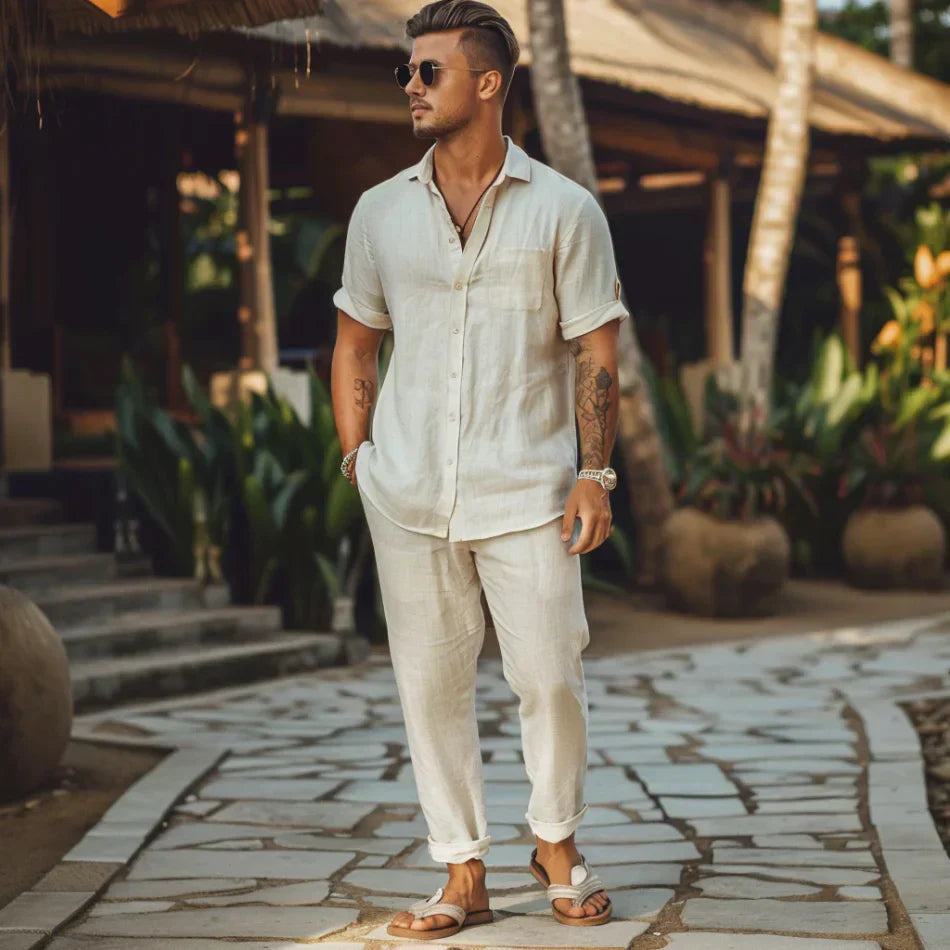 MIRA | Ensemble décontracté en lin pour une allure estivale