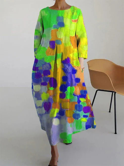 Fabiana | Robe en coton à motifs floraux