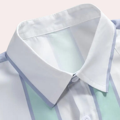 Chemise à rayures minimalistes avec boutonnière - Felix, Collection Printemps 2025
