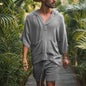 Bali Boho Men's Set | Shirt & Shorts