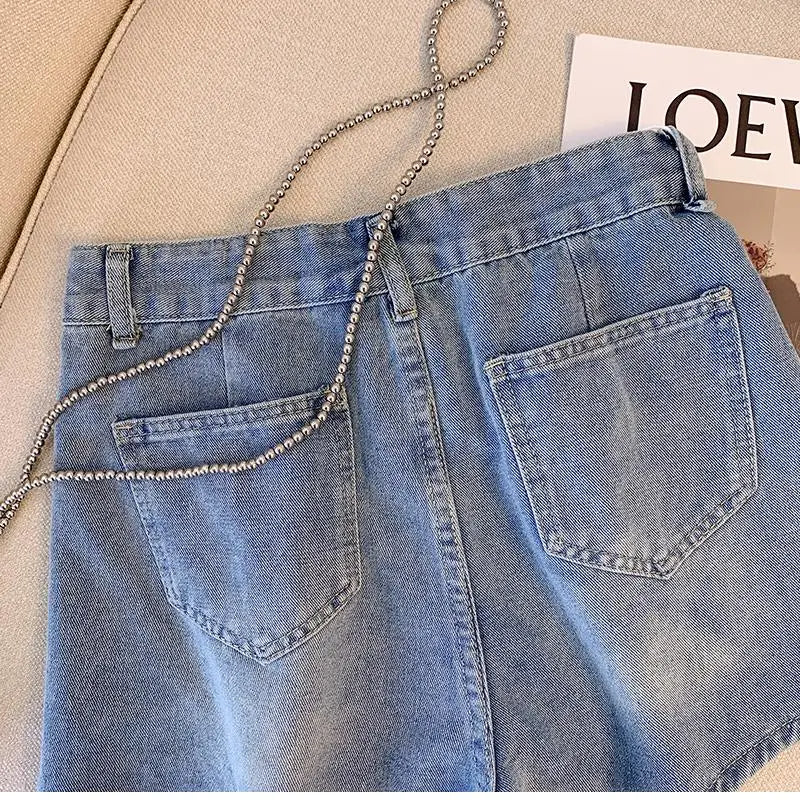 Shorts en Jean Taille Haute Plus Size pour l'Été 2025