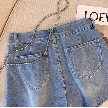 Shorts en Jean Taille Haute Plus Size pour l'Été 2025