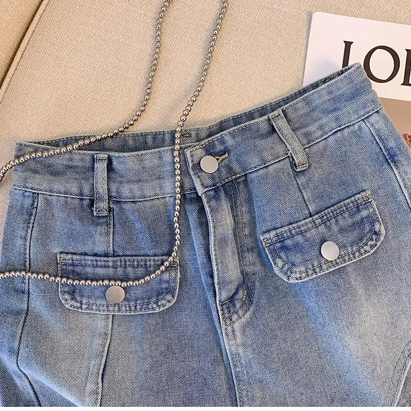 Shorts en Jean Taille Haute Plus Size pour l'Été 2025