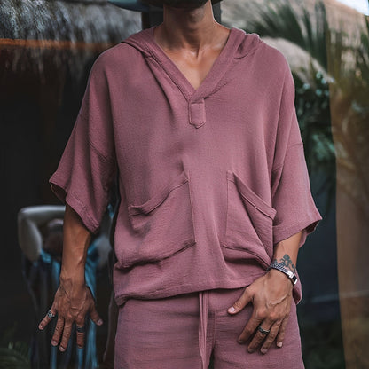 Bali Boho Men's Set | Shirt & Shorts