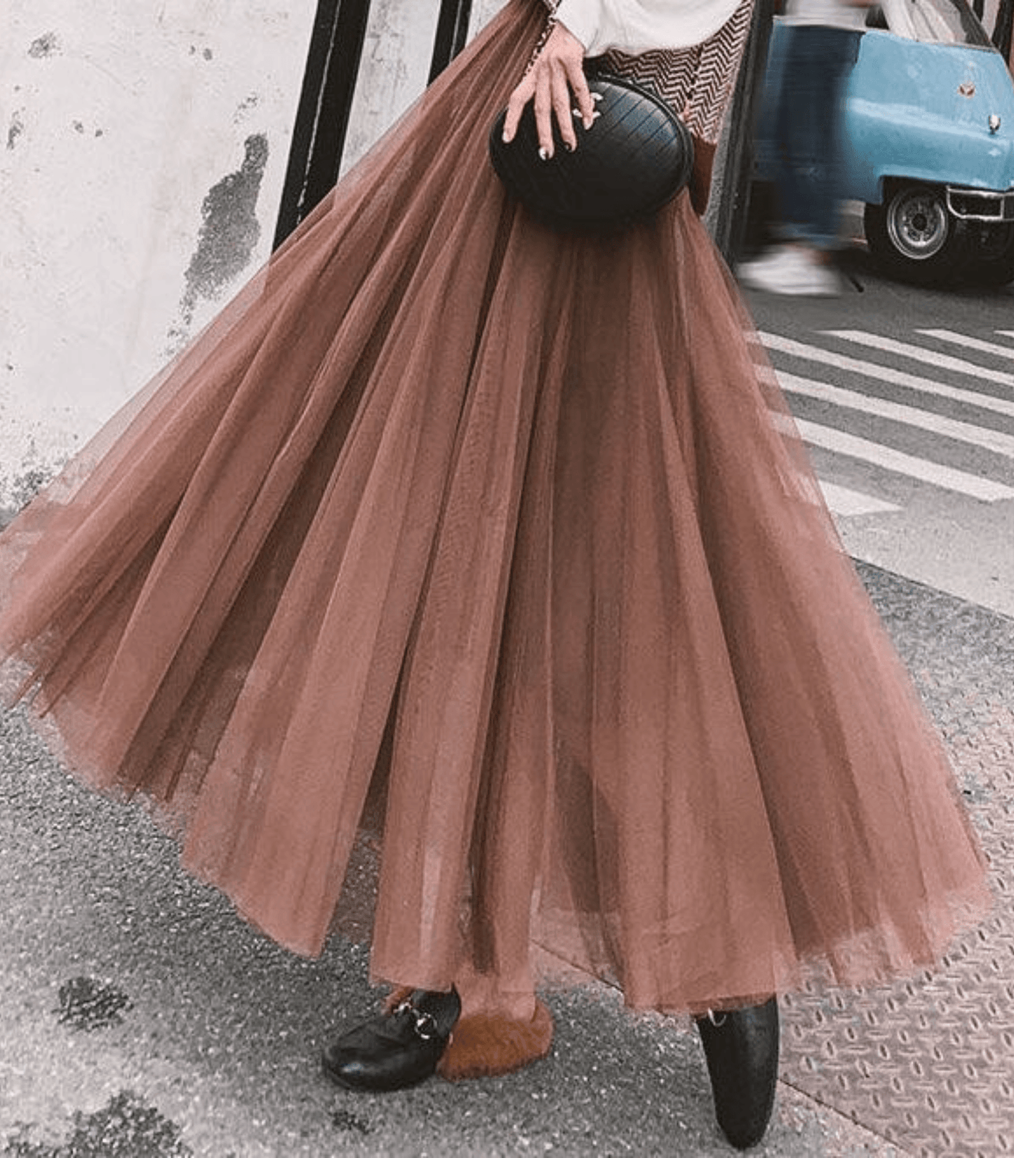 Jupe Maxi en Tulle pour Femmes - Superposée, Taille Haute - Élégante et Aérée