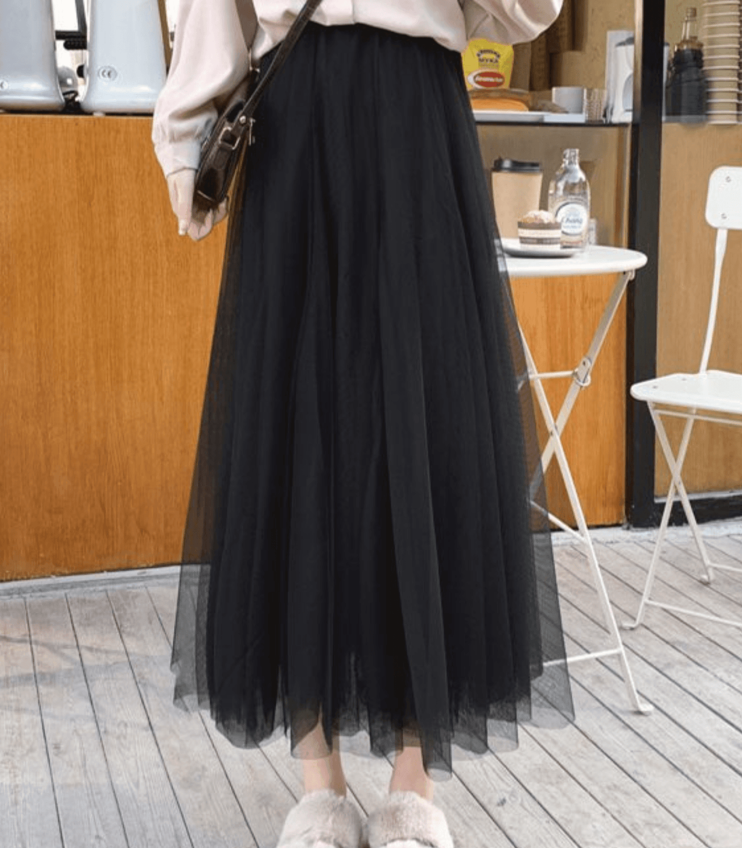 Jupe Maxi en Tulle pour Femmes - Superposée, Taille Haute - Élégante et Aérée