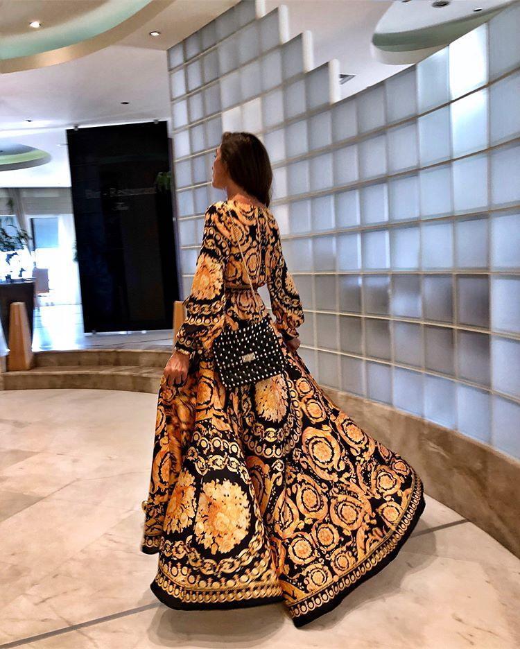 Robe portefeuille boho été 2025 | Robe femme avec fente et motif floral