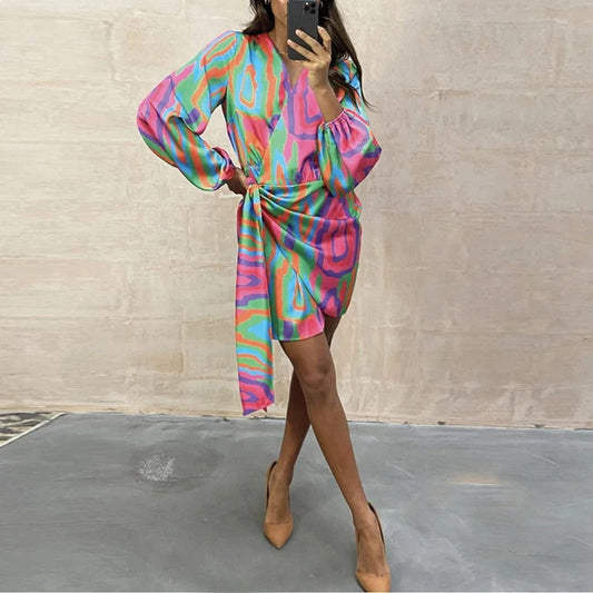 Elodie - Élégante Robe d'Été Imprimée