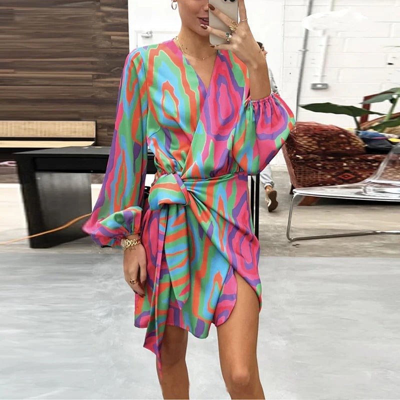 Elodie - Élégante Robe d'Été Imprimée