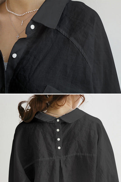 Chiara | Chemise Chiara en lin oversize