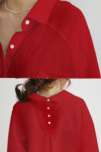Chiara | Chemise Chiara en lin oversize