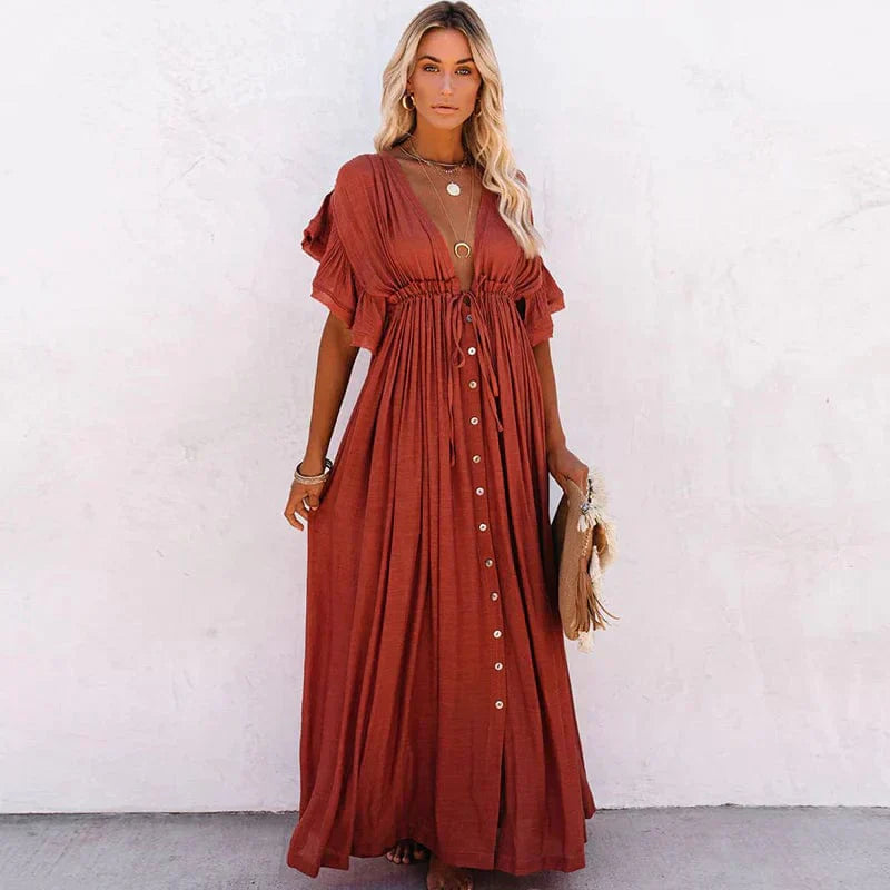 Robe de Plage Maxi – Sienna, Collection Été 2025