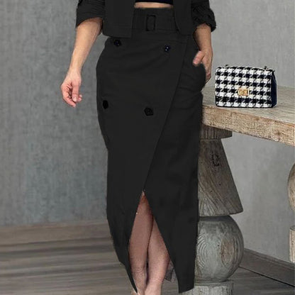 ISLA | Tenue sophistiquée avec robe et veste assortie - Luviera Fashion