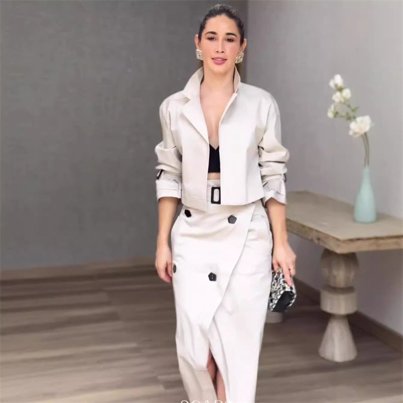 ISLA | Tenue sophistiquée avec robe et veste assortie - Luviera Fashion