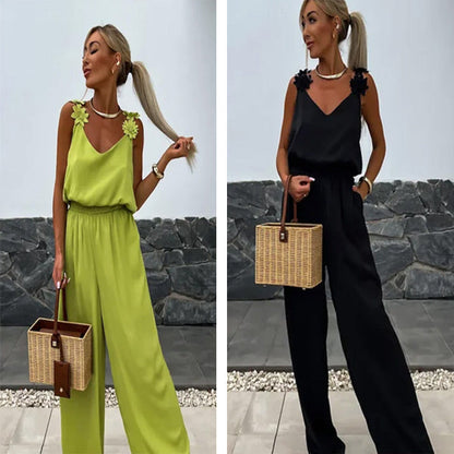 Jumpsuit d'été léger à jambe large – Jasmin