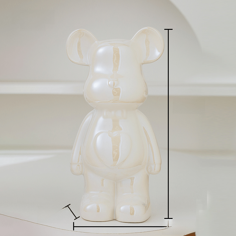 Élégante Statue d'Ours pour Décoration Contemporaine